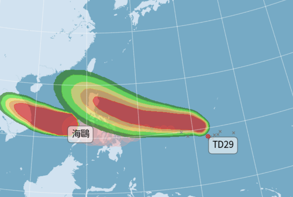 鳳凰不排除登陸台灣。（圖／氣象署提供）
