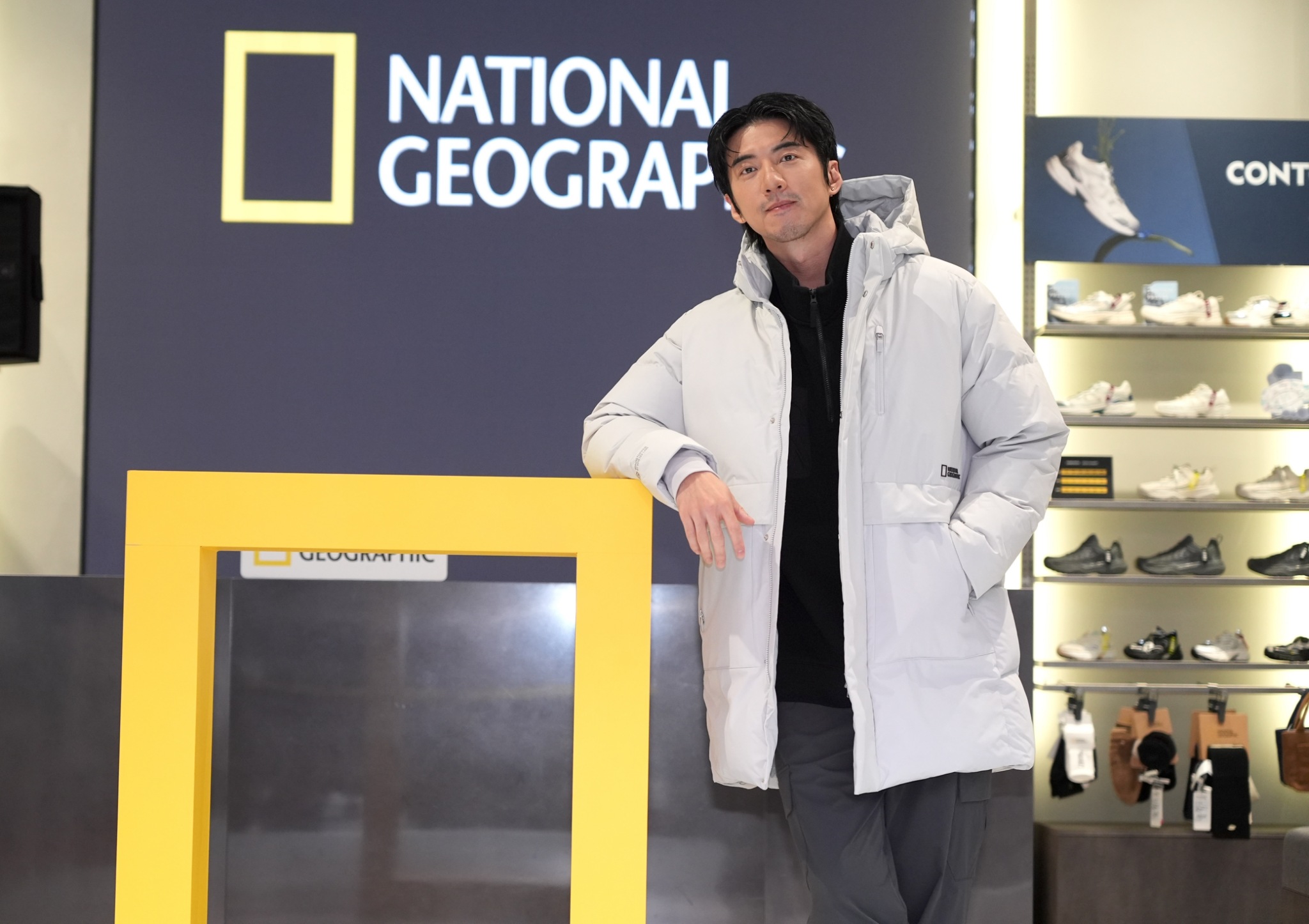 傅孟柏出席服飾品牌記者會。(圖/陳明中攝)