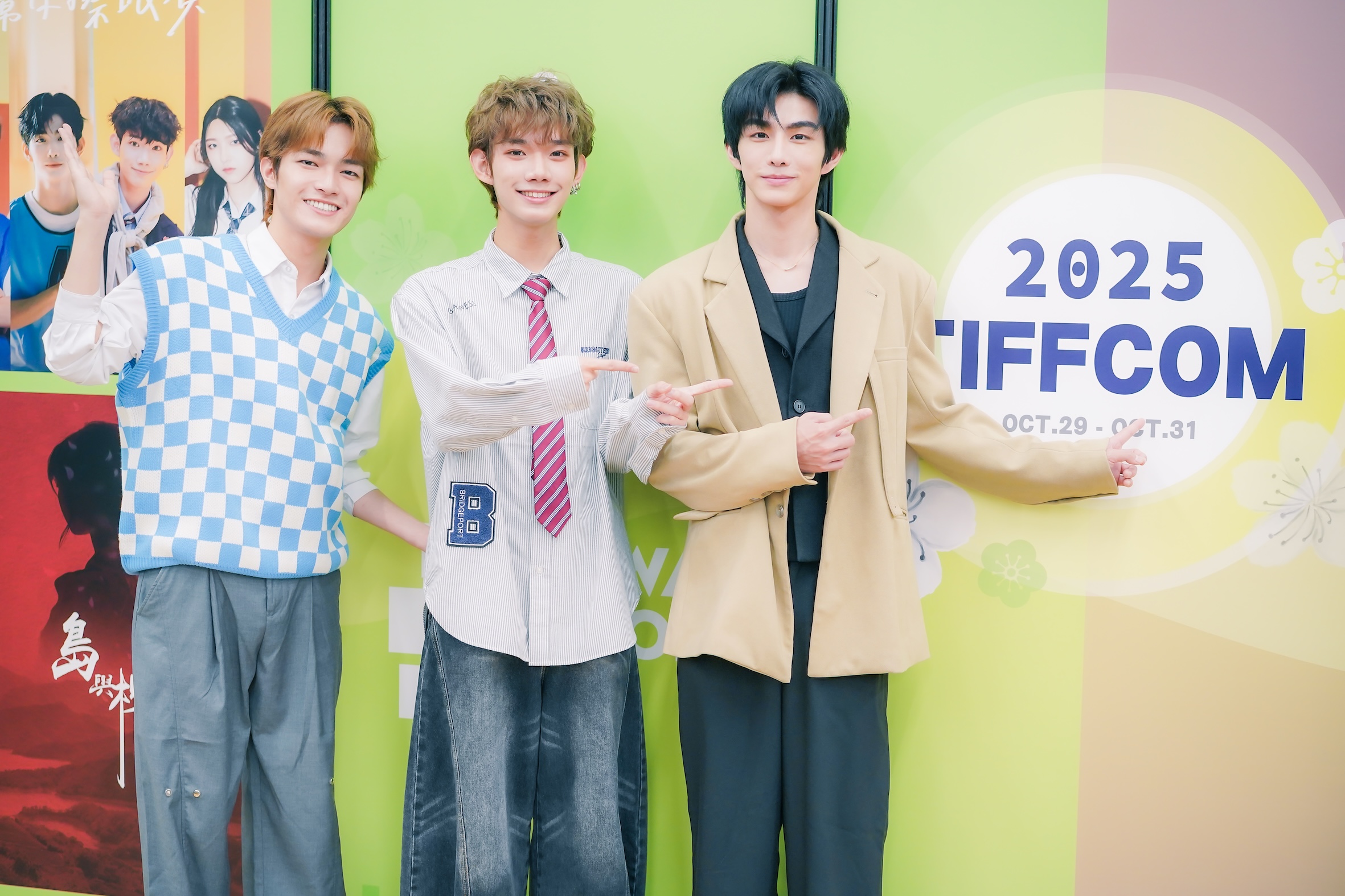 鄭彫秦（左起）、張鈞嘉、禾雁凱嘗試拍戲。（圖／踢帕娛樂提供）