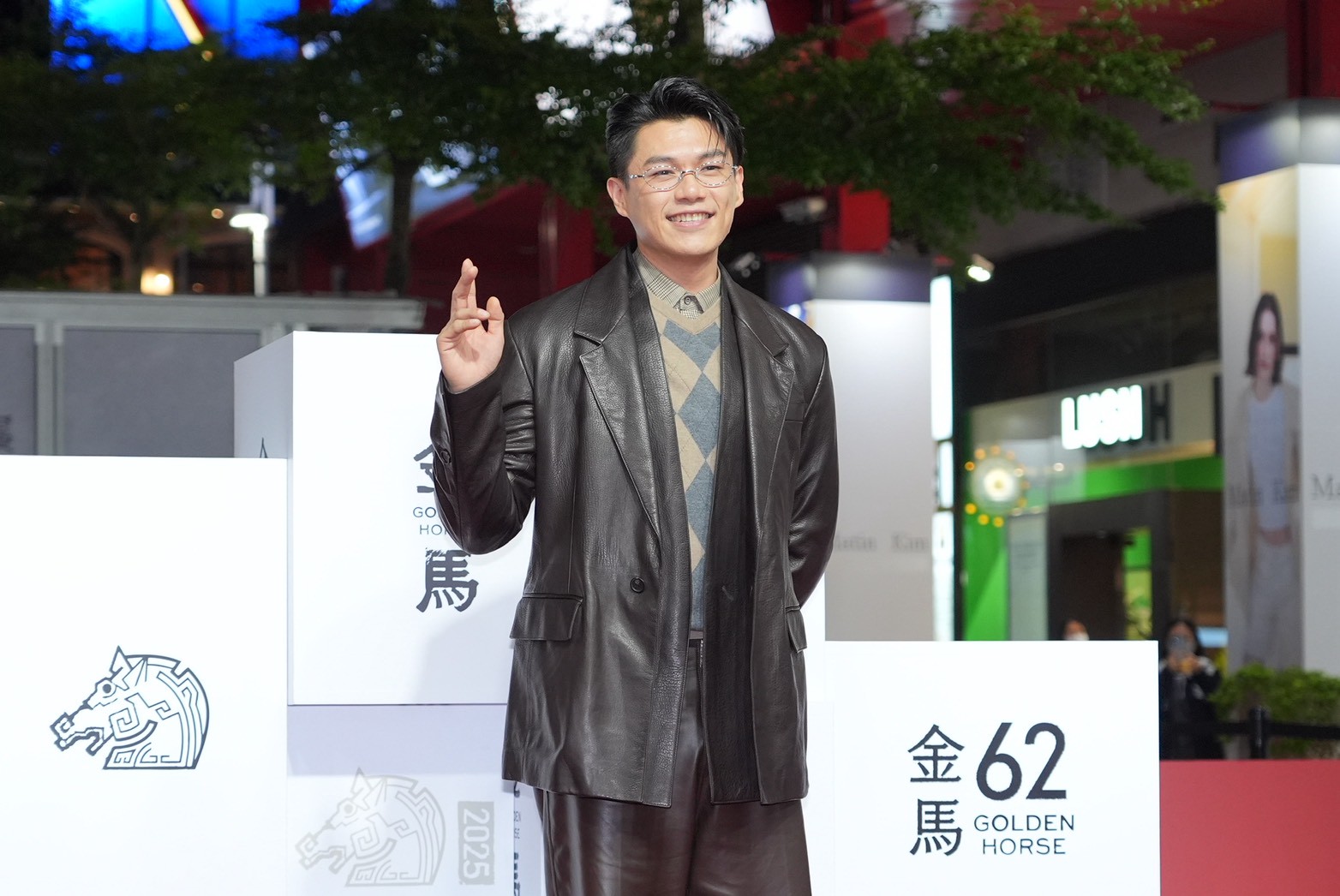 柯煒林罹癌後首次在台露面,樂觀面對病情。(圖/許方正攝)