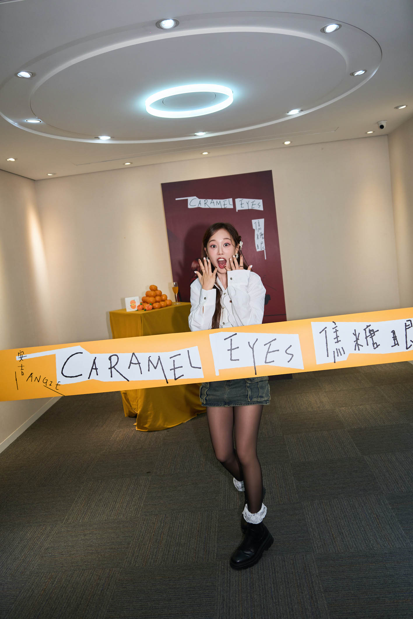 真正來到專輯完成上架、宣傳殺青的時刻,ANGIE安吉心中有些不捨。(圖/索尼音樂提供)