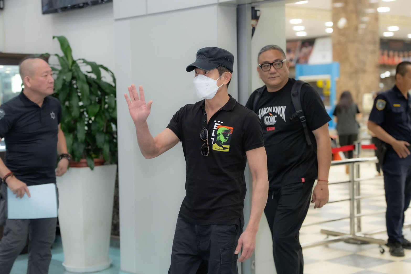 郭富城與粉絲打招呼。(圖/iMe TW提供)