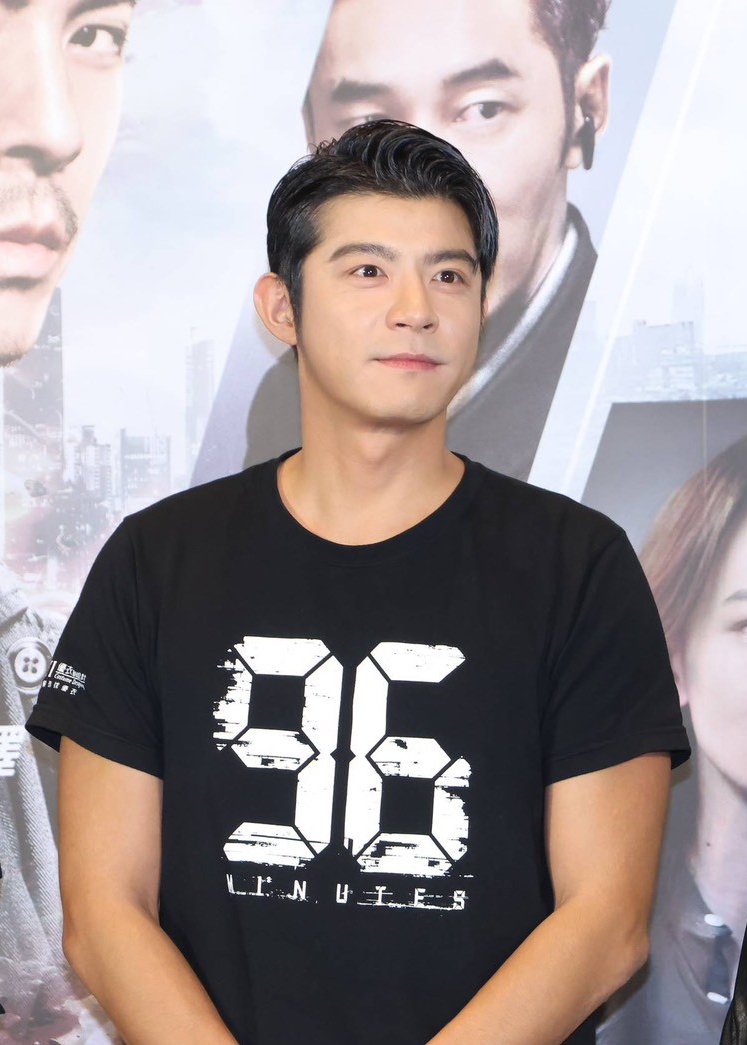 王柏傑開心加入《96分鐘》謝票宣傳。(圖/王人傑攝)