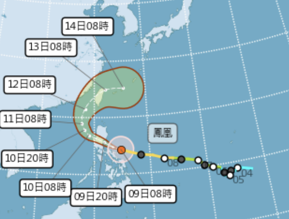 鳳凰路徑。（圖／氣象署）
