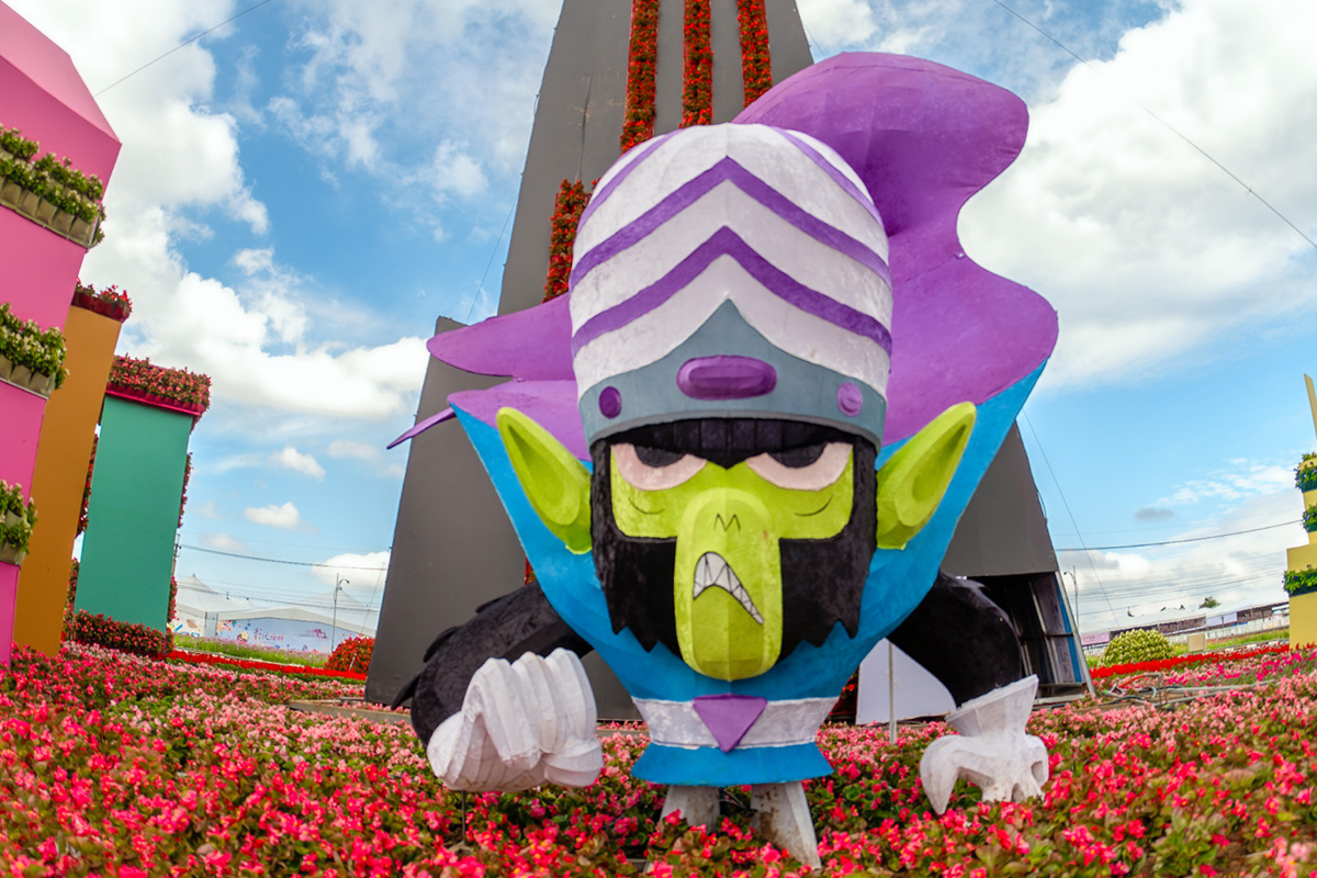 飛天小女警Ｘ台中花毯節。（圖／台中市政府觀光旅遊局提供）