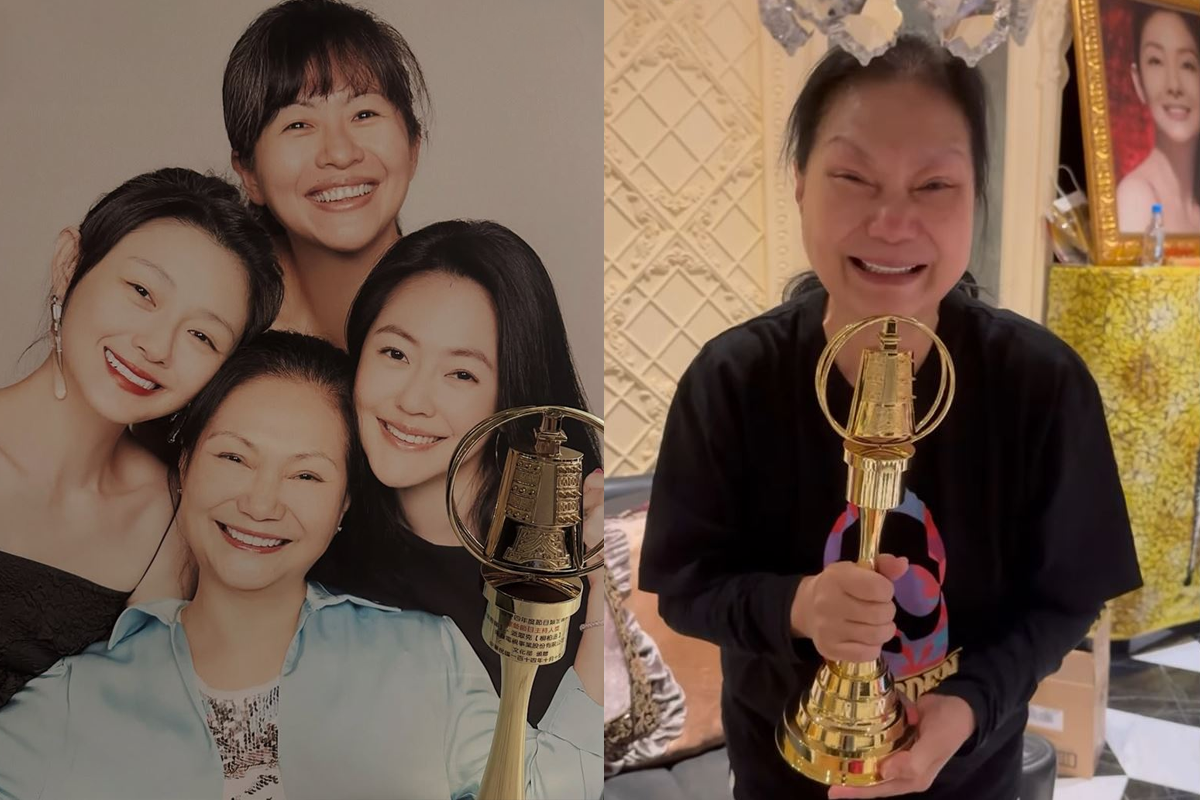 小S獻上金鐘獎座　媽媽黃春梅笑了哽咽喊「填補我心中的洞」