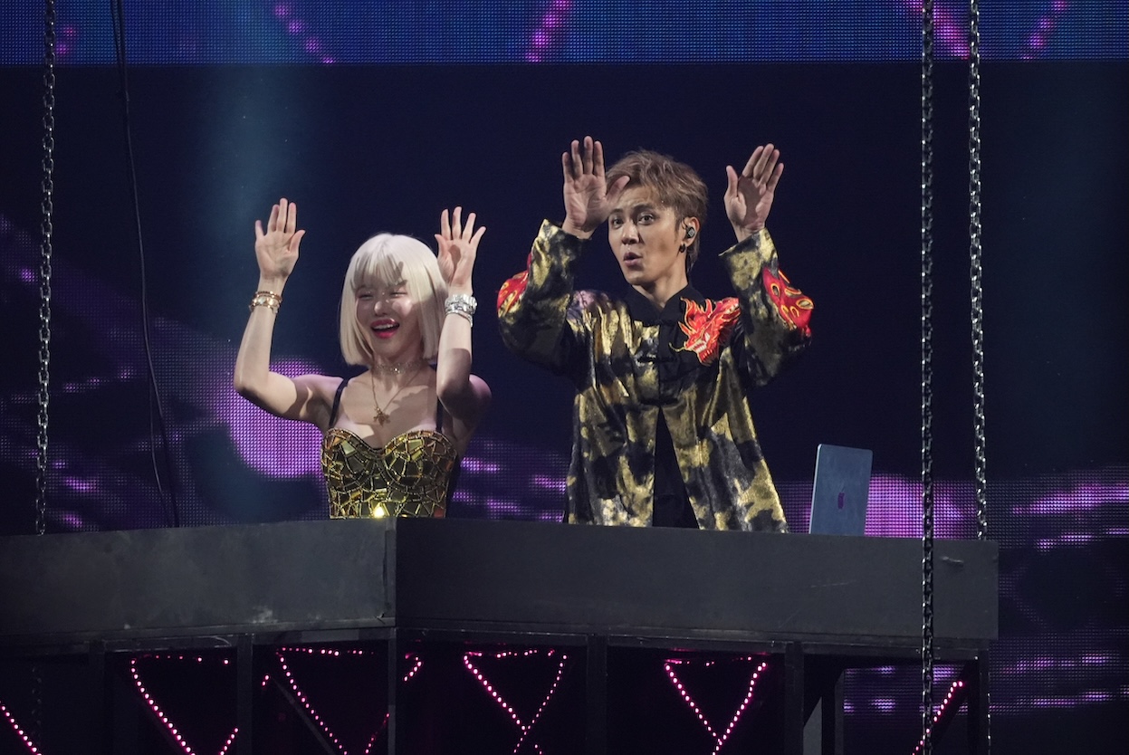 羅志祥(右)找DJ SODA當嘉賓。(圖/記者陳明中攝)