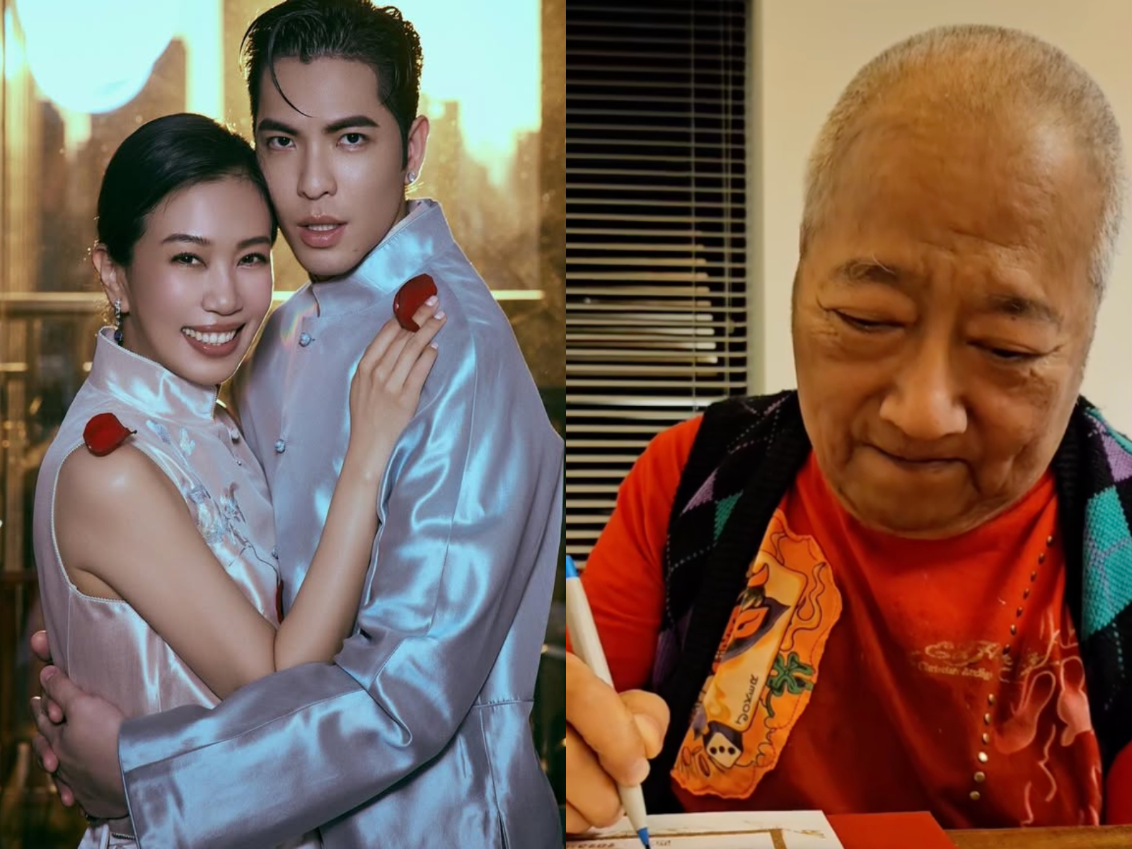 蕭敬騰的堅持！林光寧撐著萎縮手臂　顫抖替愛女簽結婚證書