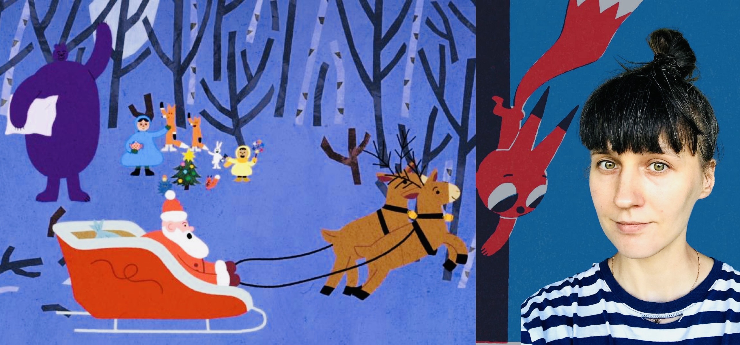 Google插畫家跨界動畫《聖誕五告讚！》　段鈞豪父女超感動