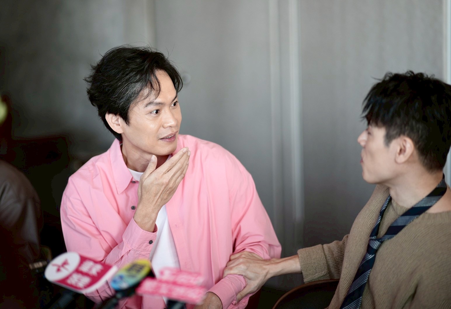 黃鐙輝說邱志宇很像年輕時的自己。(圖/記者陳明中攝)