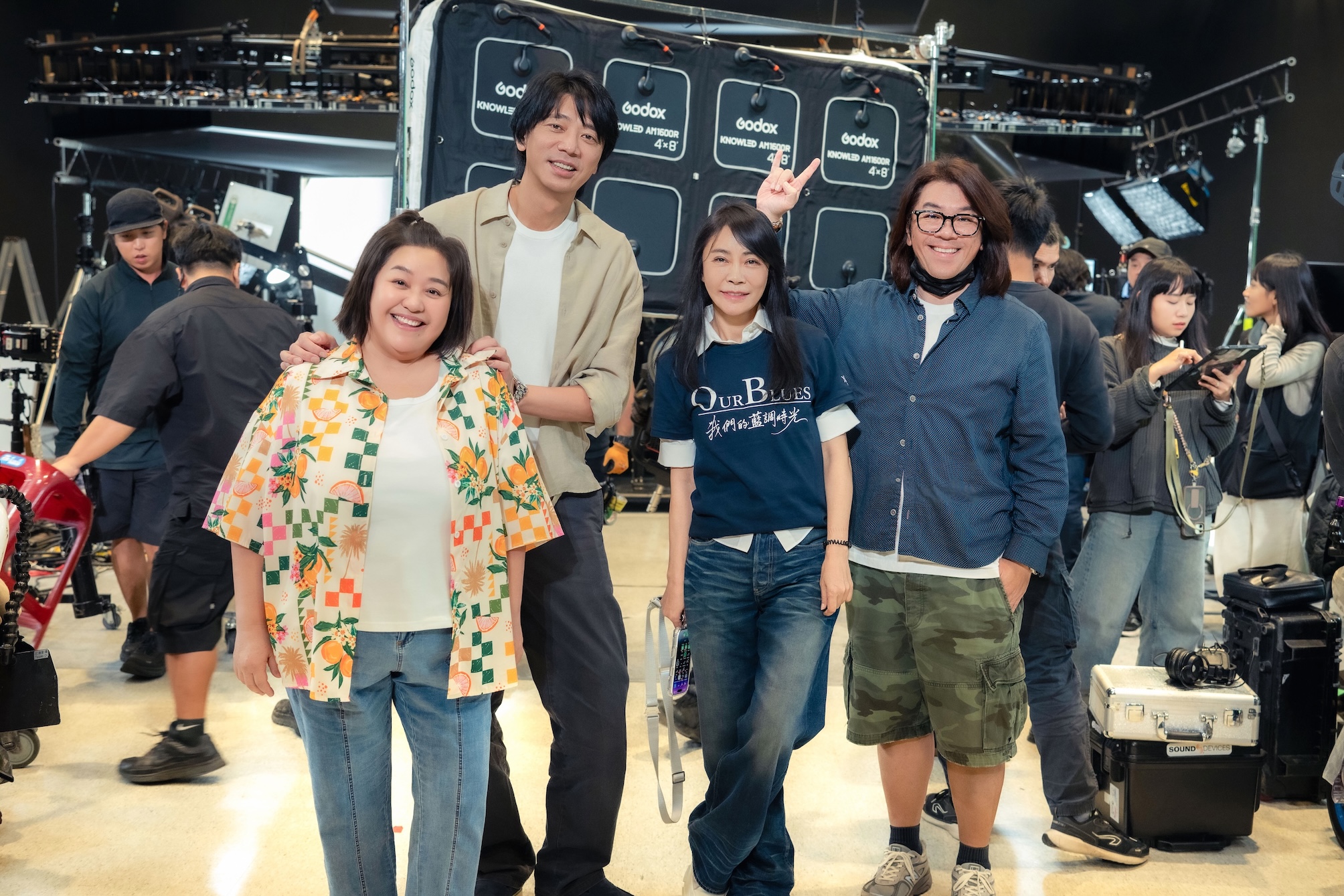 鍾欣凌(左起)、信、柴智屏、導演林子平。（圖／米神國際提供）