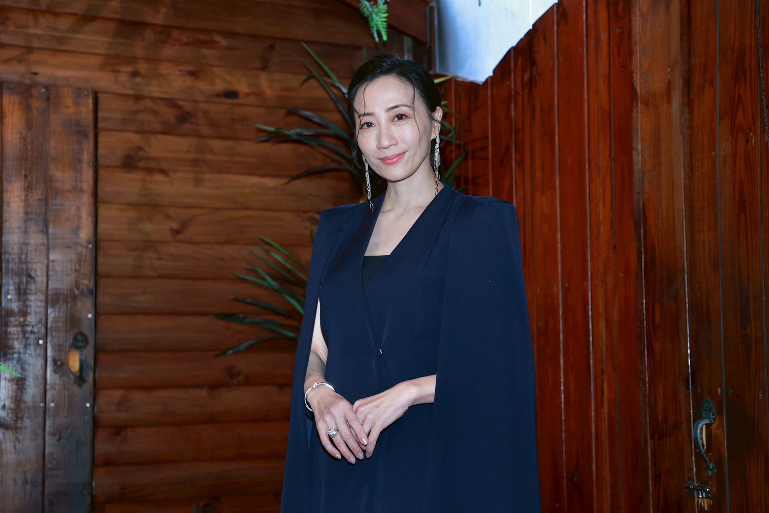 潘奕如為了記者會，特地向閨蜜、郭台銘妻子曾馨瑩借衣服。（圖／攝影組）