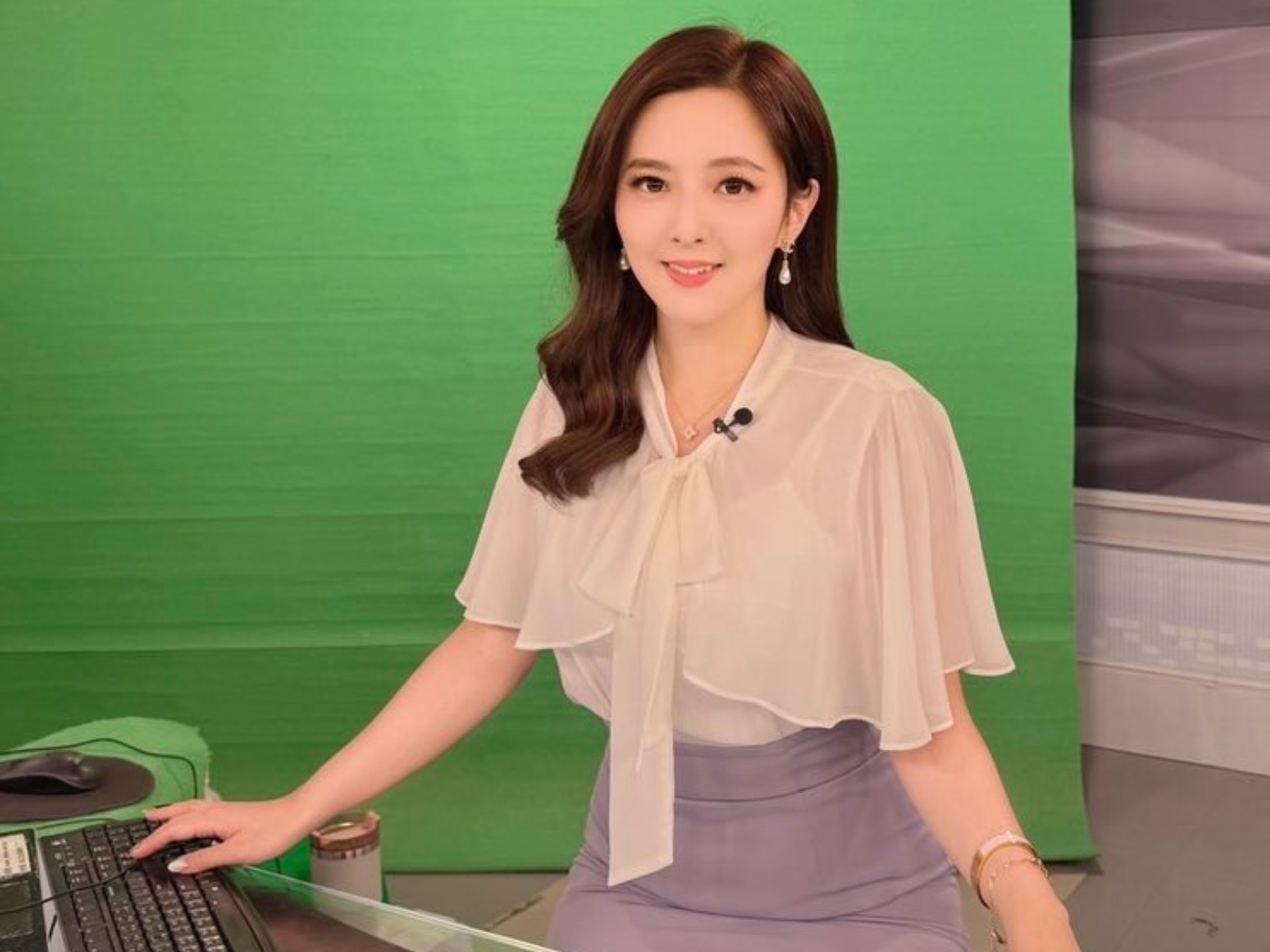 房業涵連續播報不間斷。（圖／翻攝房業涵臉書）