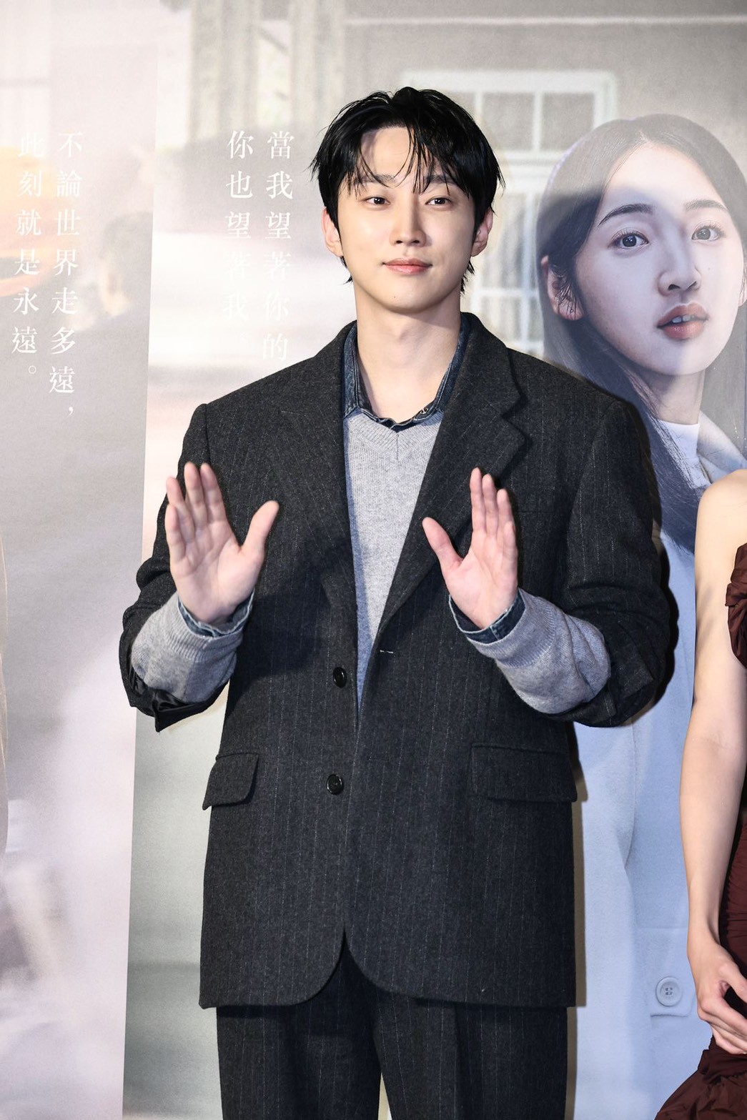 振永首次拍台灣電影,透露有將預告片分享給朋友看。。(圖/記者許方正攝)