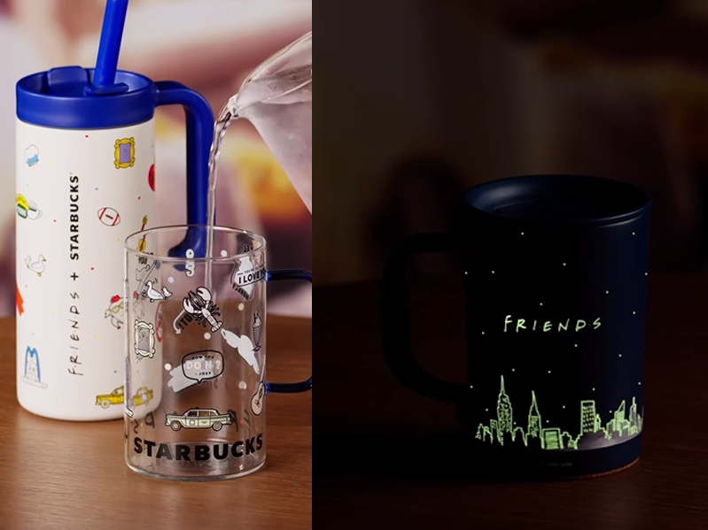 韓國星巴克聯名六人行。(圖/翻攝韓國星巴克IG)