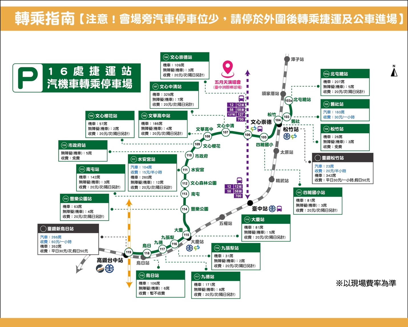 五月天《回到那一天》台中場周邊將進行交管。（圖／台中市府提供）