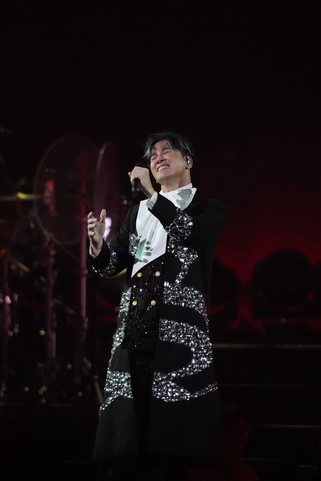 李聖傑唱得激昂。（圖／記者陳明中攝）