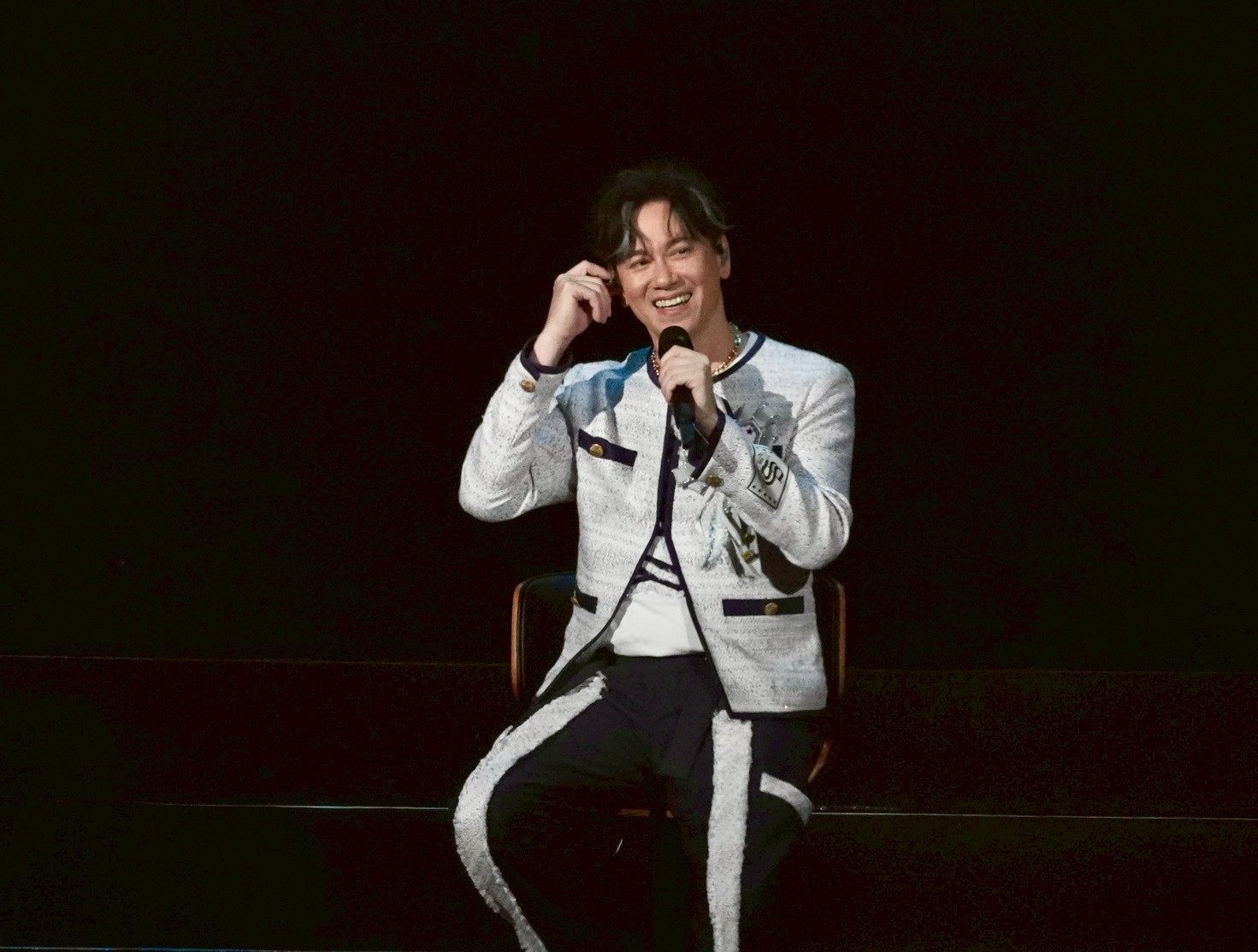 李聖傑喜歡聽歌迷尖叫聲。（圖／記者陳明中攝）