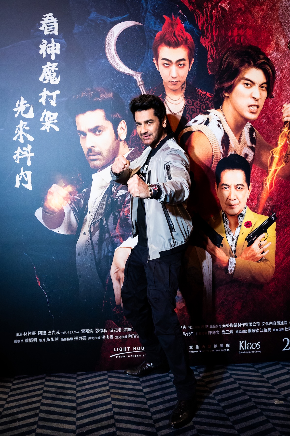 印度演員阿建巴吉瓦現身「驅魔趴」活動。(圖/光盛影業提供)