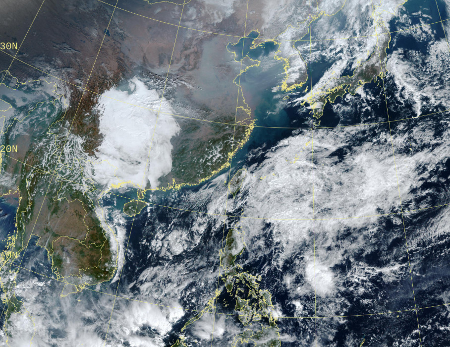 下波冷空氣預計元旦報到，為入冬首波強烈大陸冷氣團。（圖／中央氣象署）