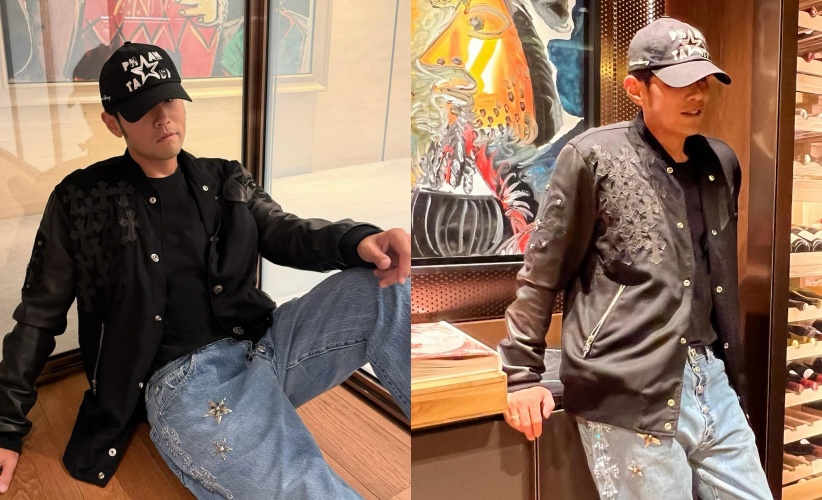 周杰倫曬帥照,被發現牛仔褲價格不斐。(圖/翻攝自周杰倫IG)