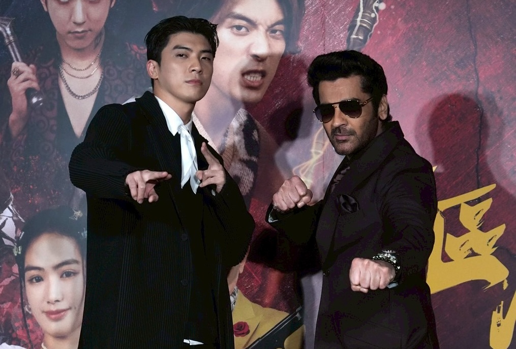 林哲熹、印度男星江譚佳彥。(圖/記者許方正攝)