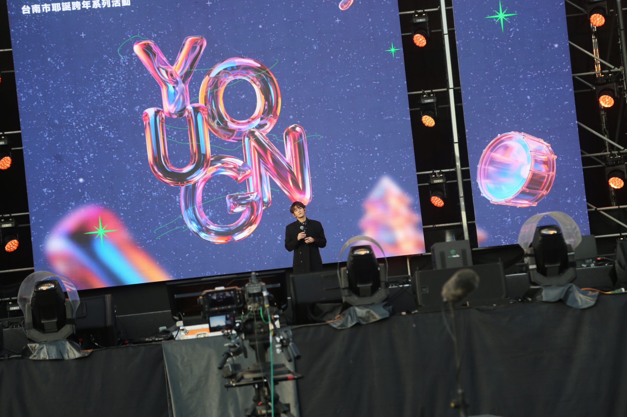 魏浚笙利用彩排空檔到台南觀光。（圖／好樂行銷提供）