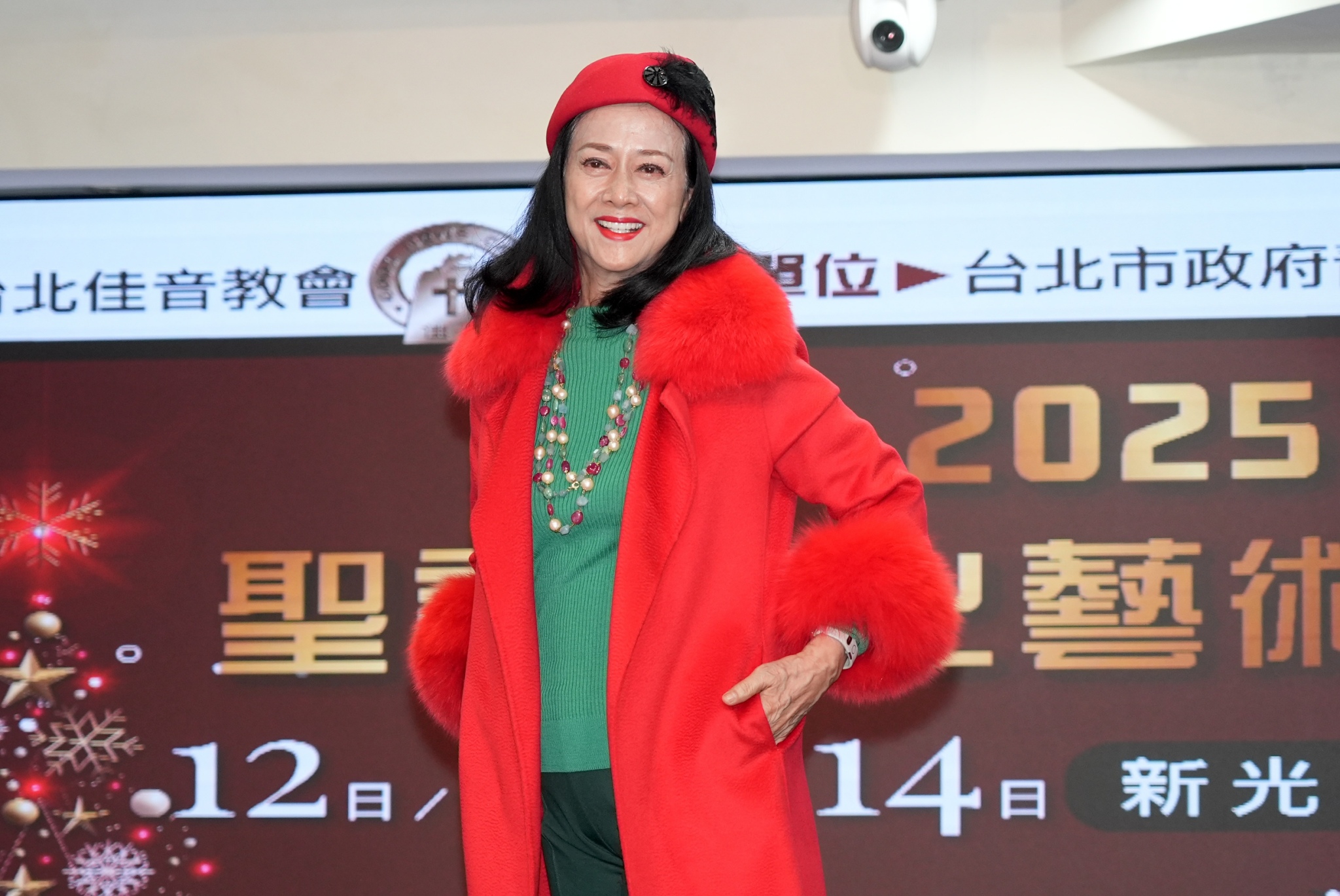 湯蘭花久未露面。(圖/記者陳明中攝)