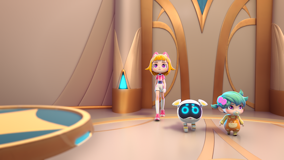 《星際女孩》是小公視首部與國際團隊合資合製的動畫系列。(圖/小公視提供)