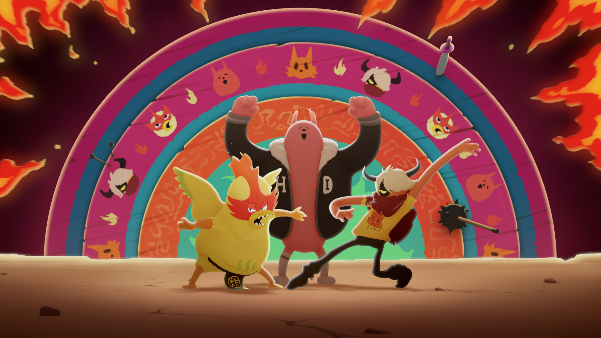 炎魔三魔將在《勇者動畫系列》華麗登場。(圖/小公視提供)