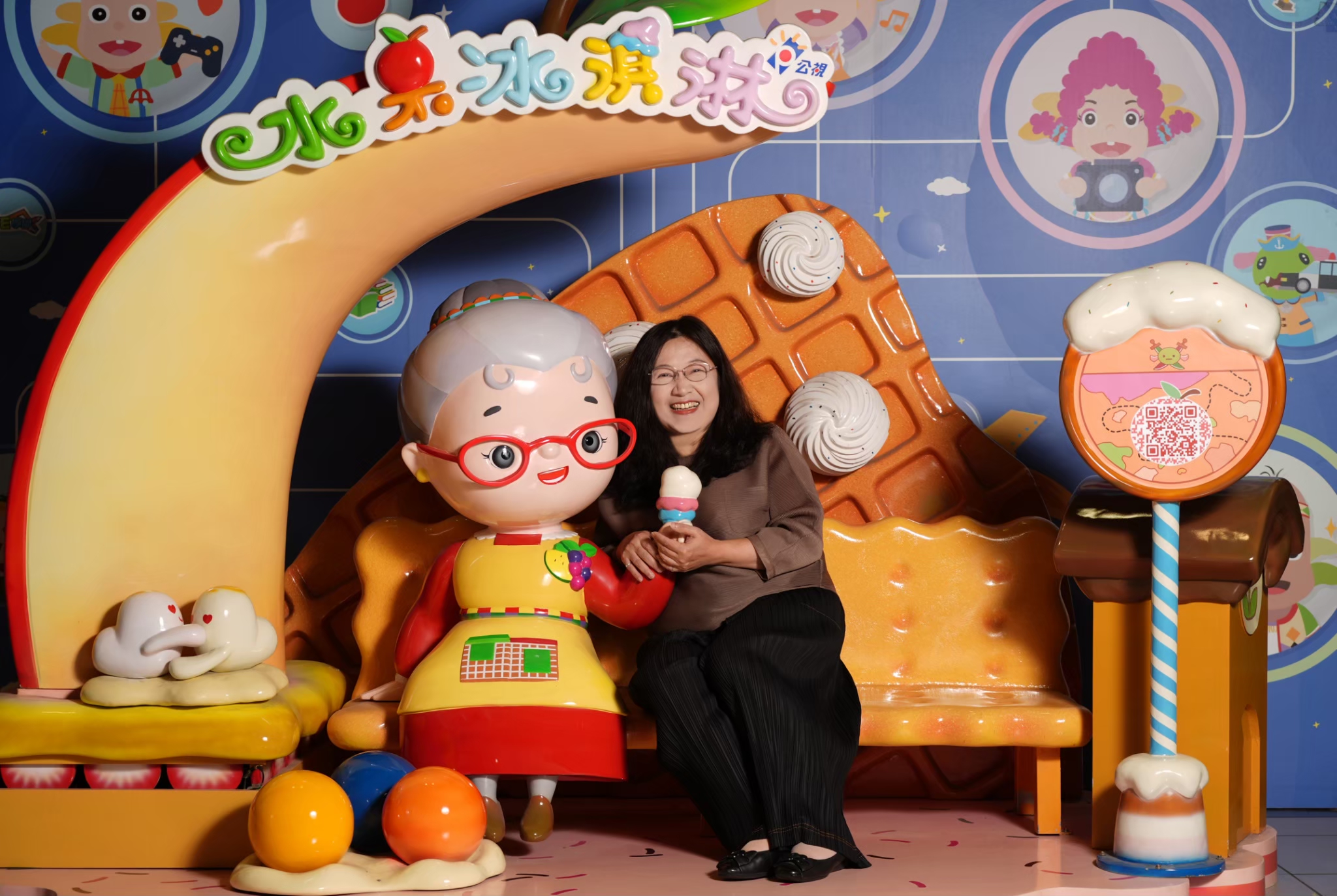 公視兒少中心主任 林瓊芬 同時也是《妖果小學》的製作人。(圖/記者陳明中攝)