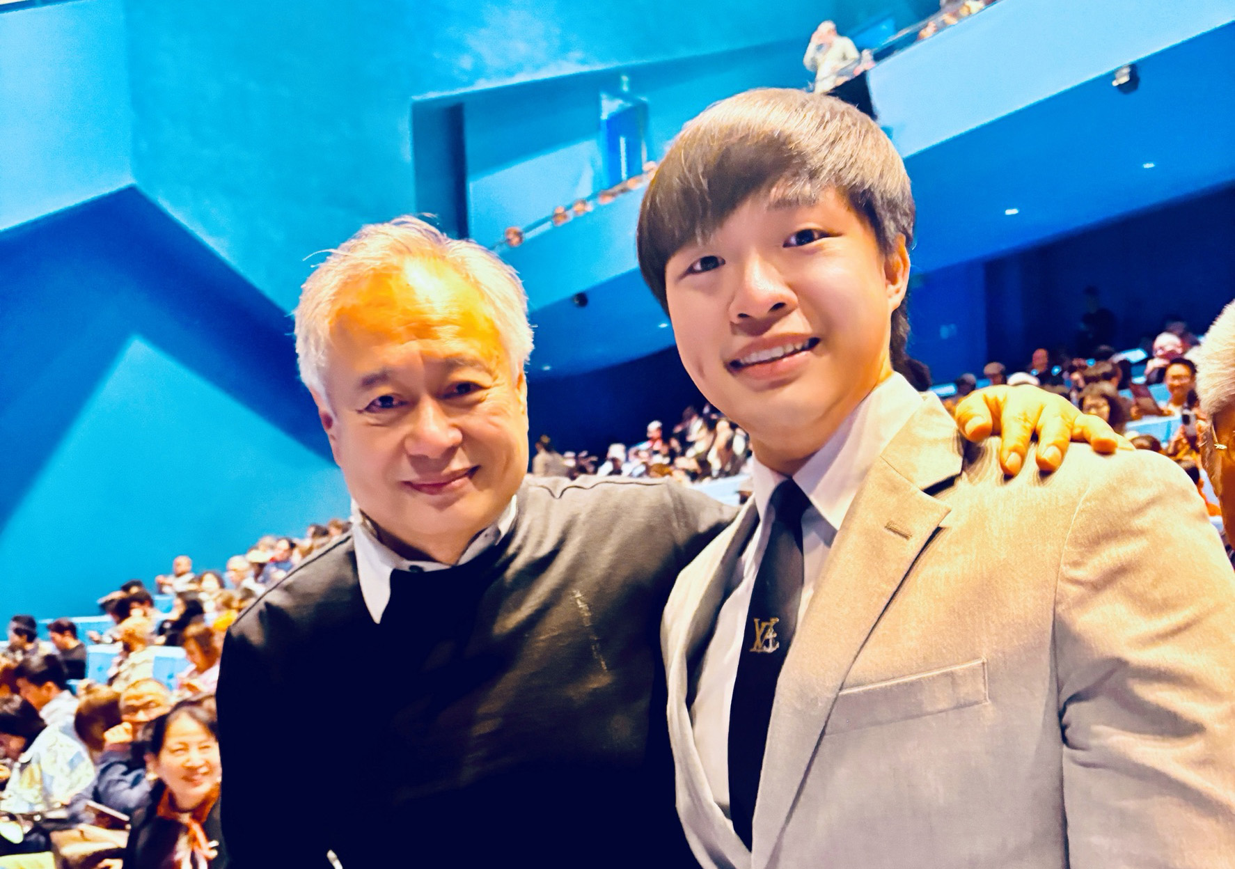 巧遇李安！親切合影最年輕的音樂家　蔣榮宗喊：超驚喜