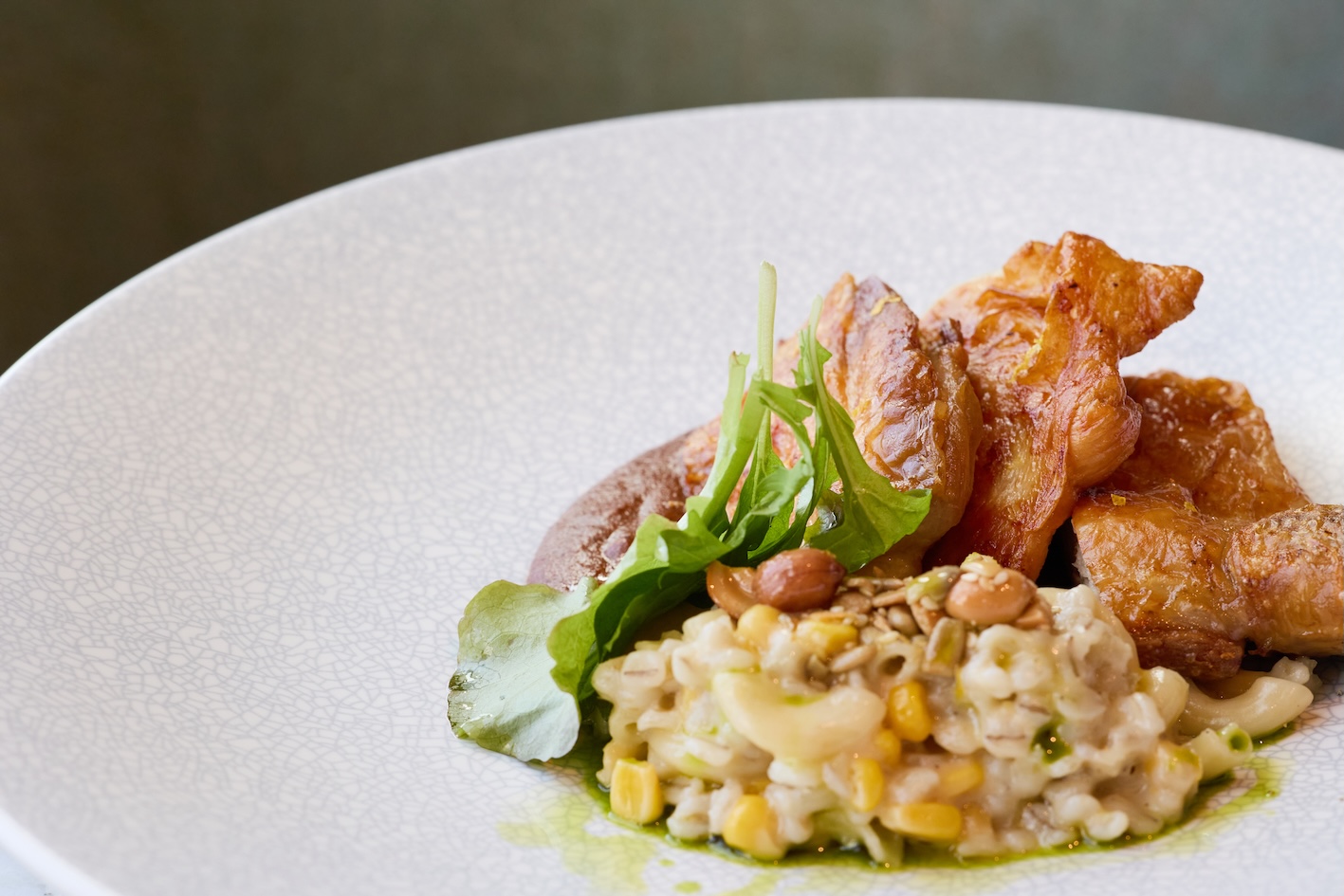 「耶誕節主題套餐」墨西哥烤雞咖哩莫蕾醬燉飯。(圖/星巴克提供)