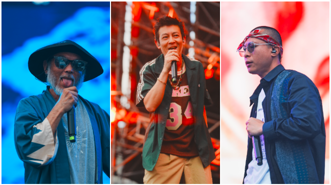 陳冠希與香港「三角度 3 CORNERZ」成員MC仁、廚房仔同台演出。（圖／SPACEPORT提供）