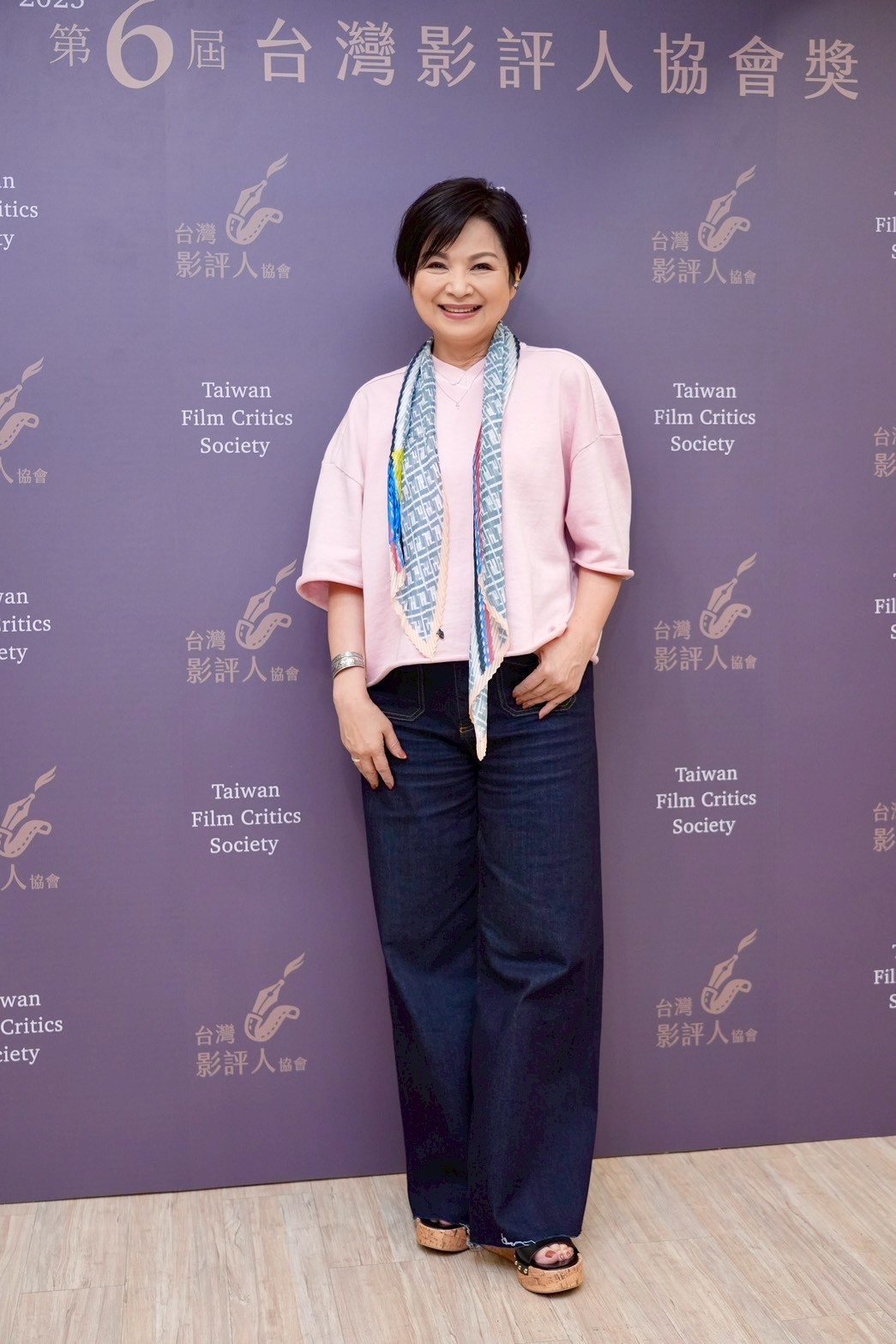楊貴媚被問同為《與惡2》演員孟耿如相關事件，低調表示不好回答。（圖／記者陳明中攝）