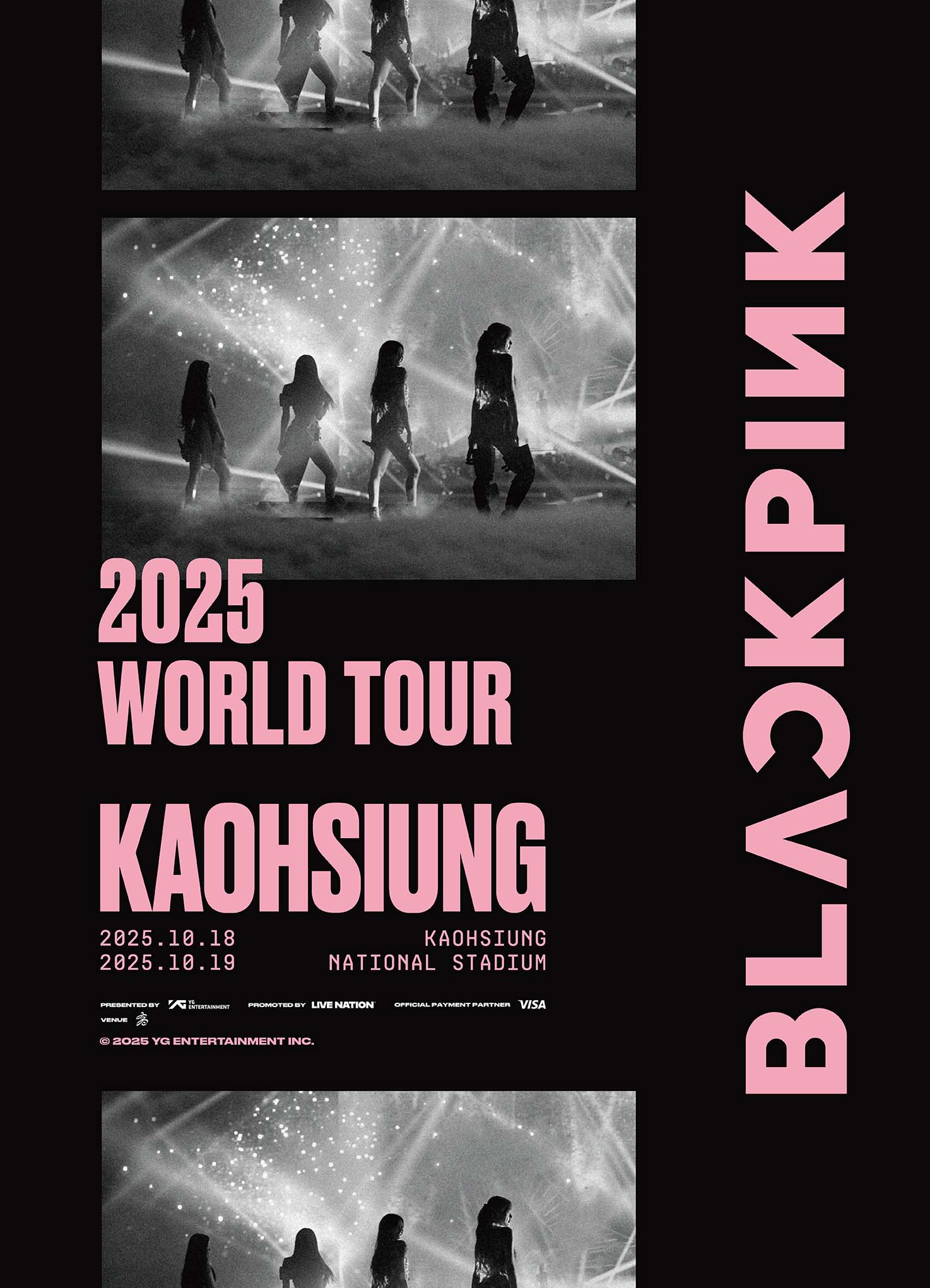 BLACKPINK宣佈最新巡演開跑，將來台高雄開唱。（圖／Live Nation Taiwan提供）