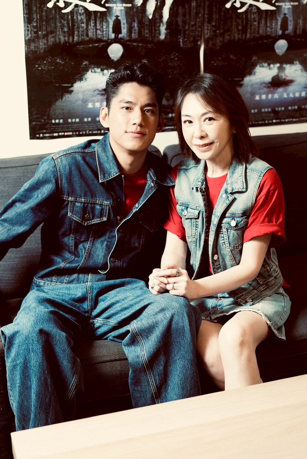 潘儀君（右）總是暖心地幫著朱軒洋說話。（圖／記者許方正攝）