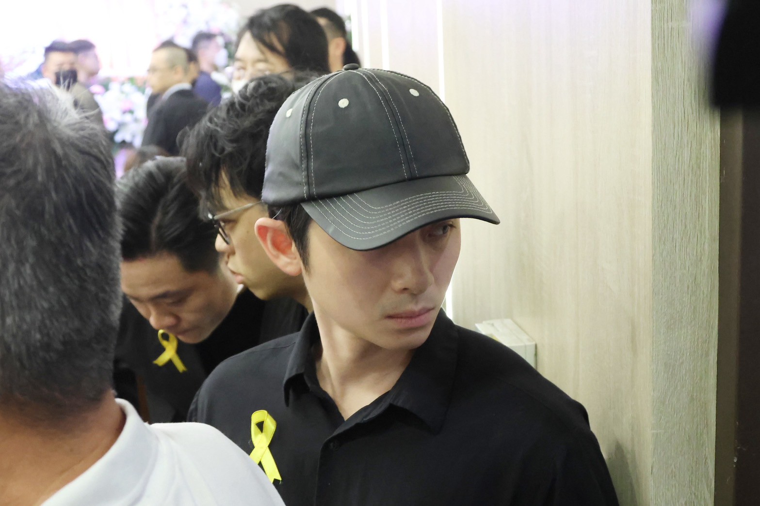 博恩出席天殘告別式送最後一程。（圖／記者許方正攝）