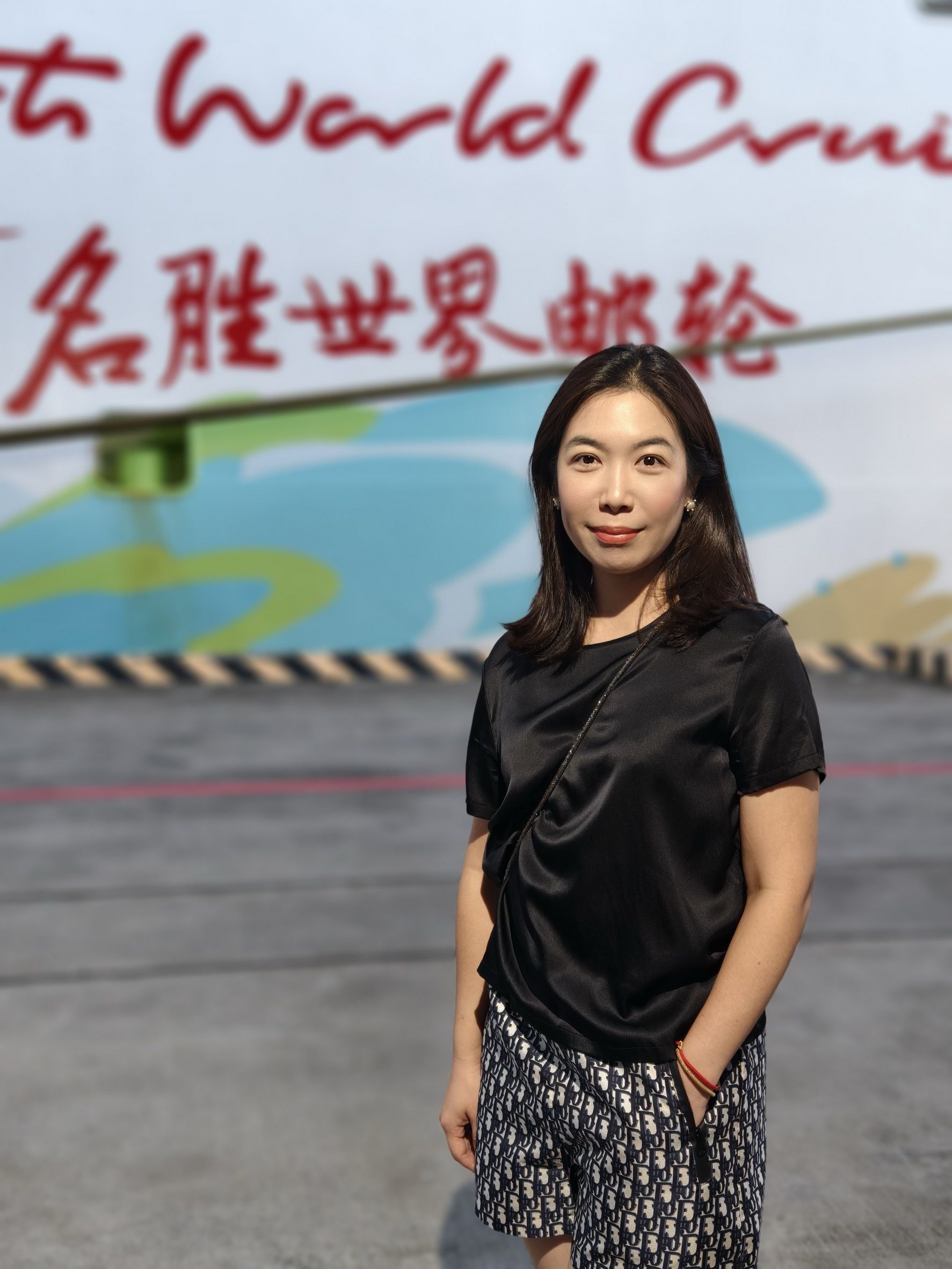 麗星郵輪副總裁Victoria相當年輕。（圖／麗星郵輪提供）
