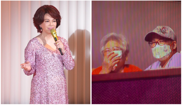 蔡琴在台上喊話媽媽，意外讓高齡92歲的母親台下落淚。（圖／記者許方正攝）