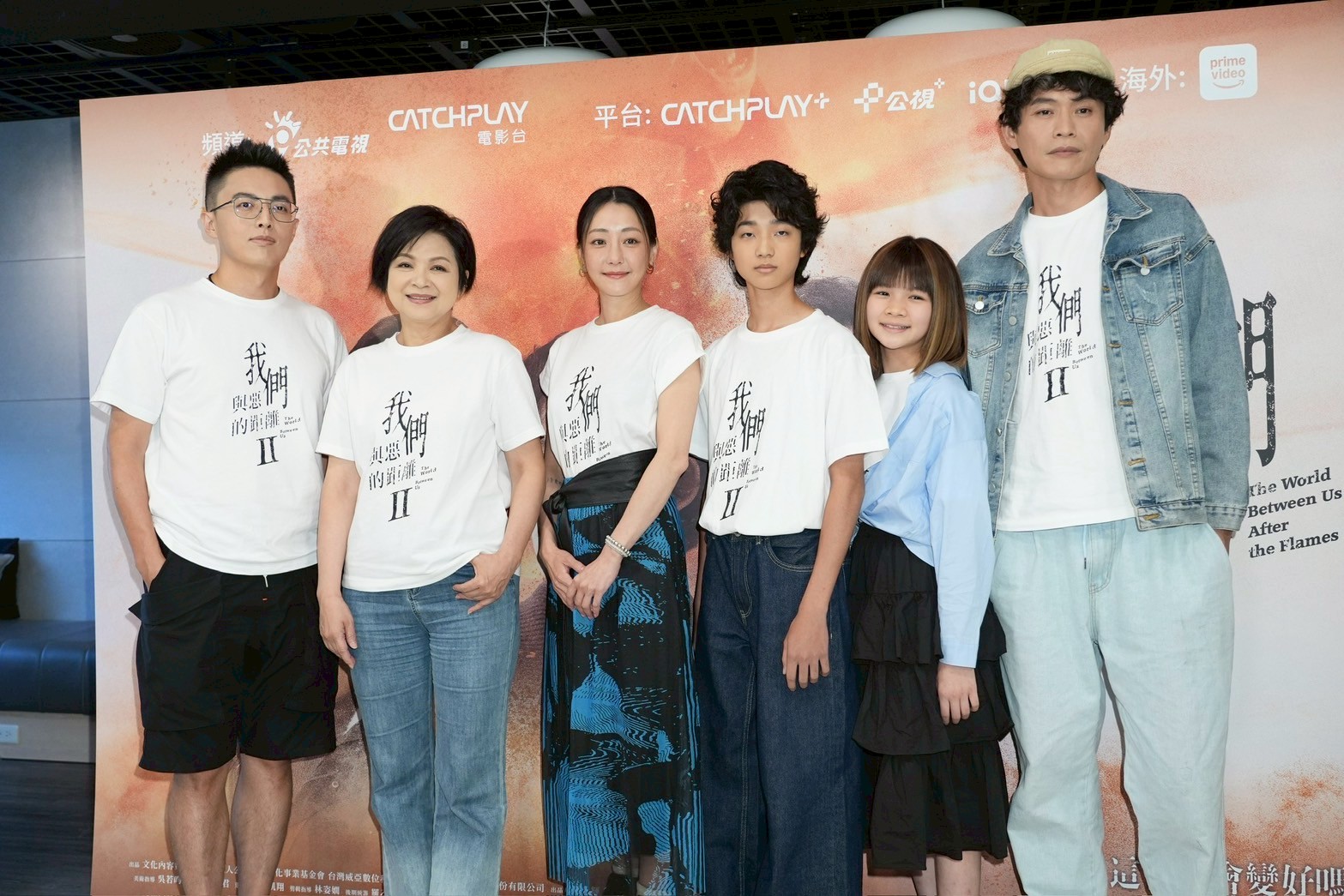 林君陽（左起）、楊貴媚​、謝欣穎​、​白潤音​、鄭又菲、黃鐙輝。（圖／記者許方正攝）
