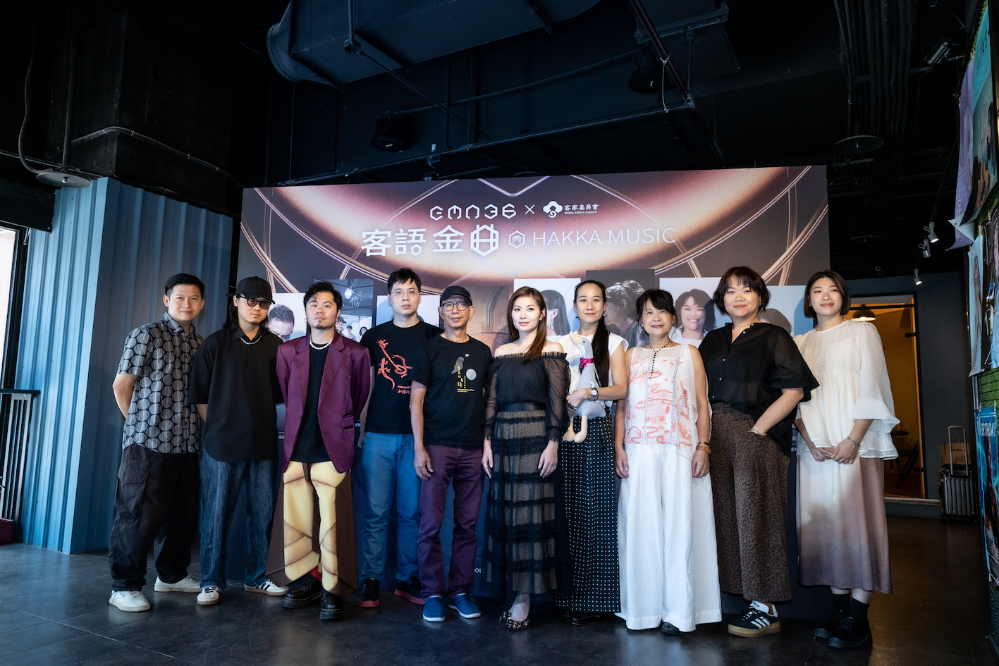 金曲客語入圍者秋林、黃子軒、林鈺婷等人出席記者會。（圖／新視紀整合行銷提供）