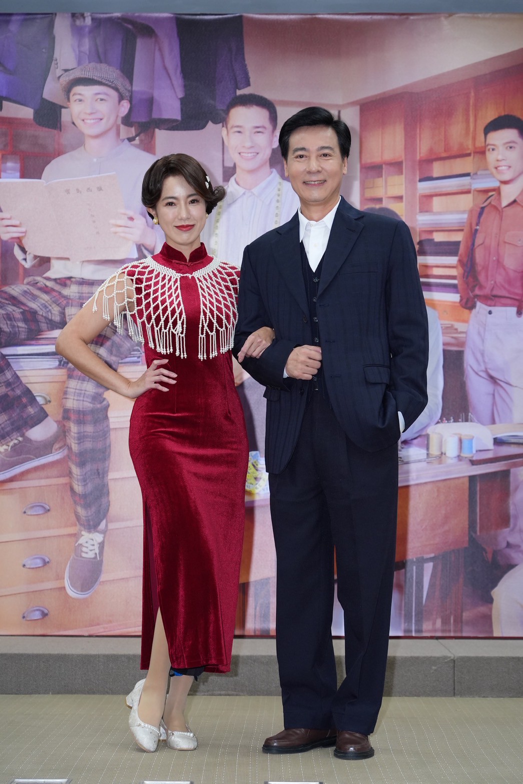 黃瑄（左）和尹昭德飾演夫妻。（圖／記者許方正攝）
