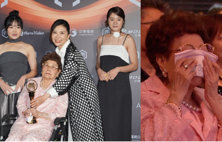 馬兆駿女兒哽咽謝父愛　94歲母痛哭催淚全場。（圖／記者陳明中攝、台視YT直播）