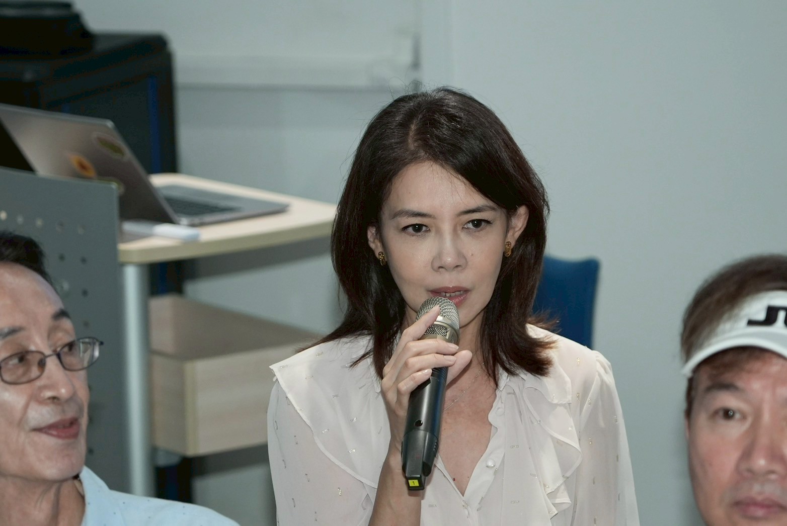 林美貞離婚孫興後首度露面。（圖／記者許方正攝）