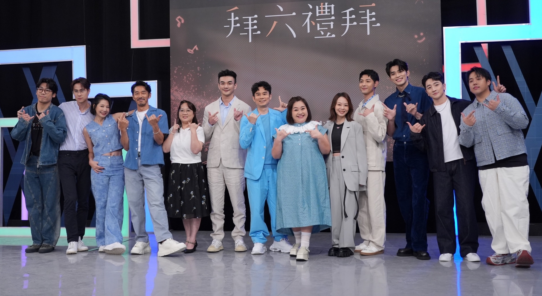 鍾欣凌、丁寧、孫淑媚、李李仁、連晨翔、劉書宏、王品澔、葛丞、杜政哲等。（圖／記者陳明中攝）