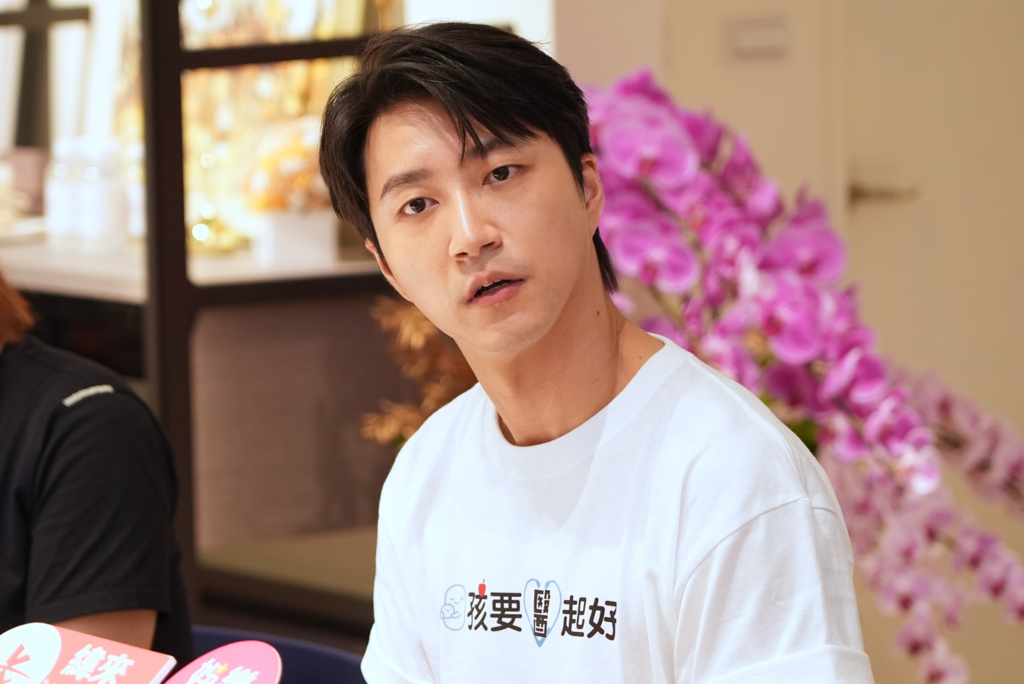 江宏傑搞錯問題。（圖／記者陳明中攝）