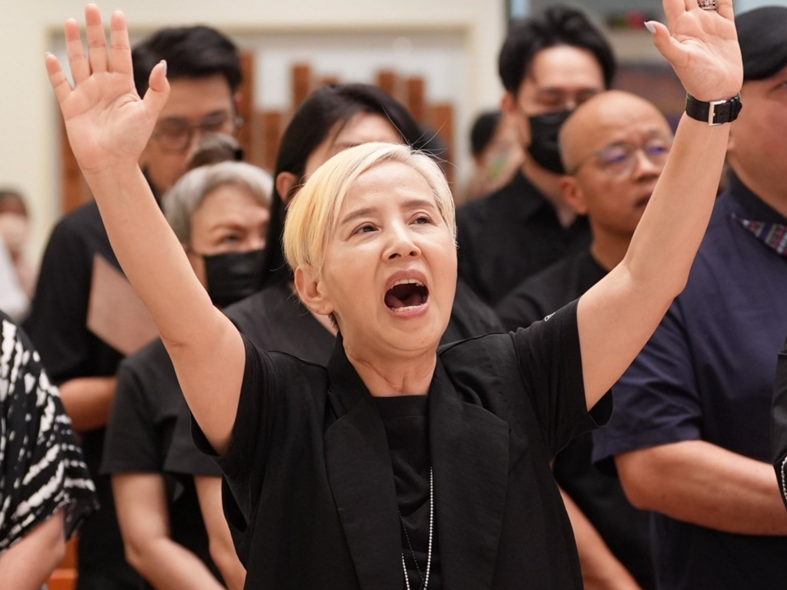 李明依政治色彩鮮明。（圖／記者陳明中攝）