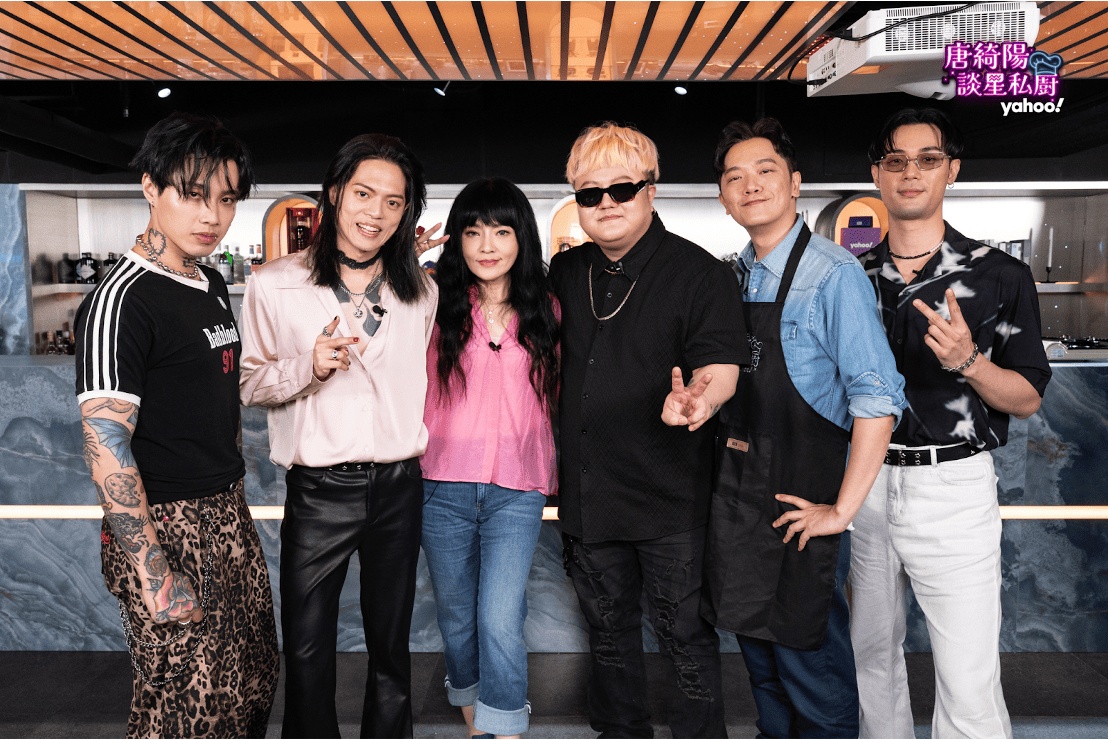 金曲樂團TRASH參與Yahoo《唐綺陽談星私廚》錄影。（圖／Yahoo提供）