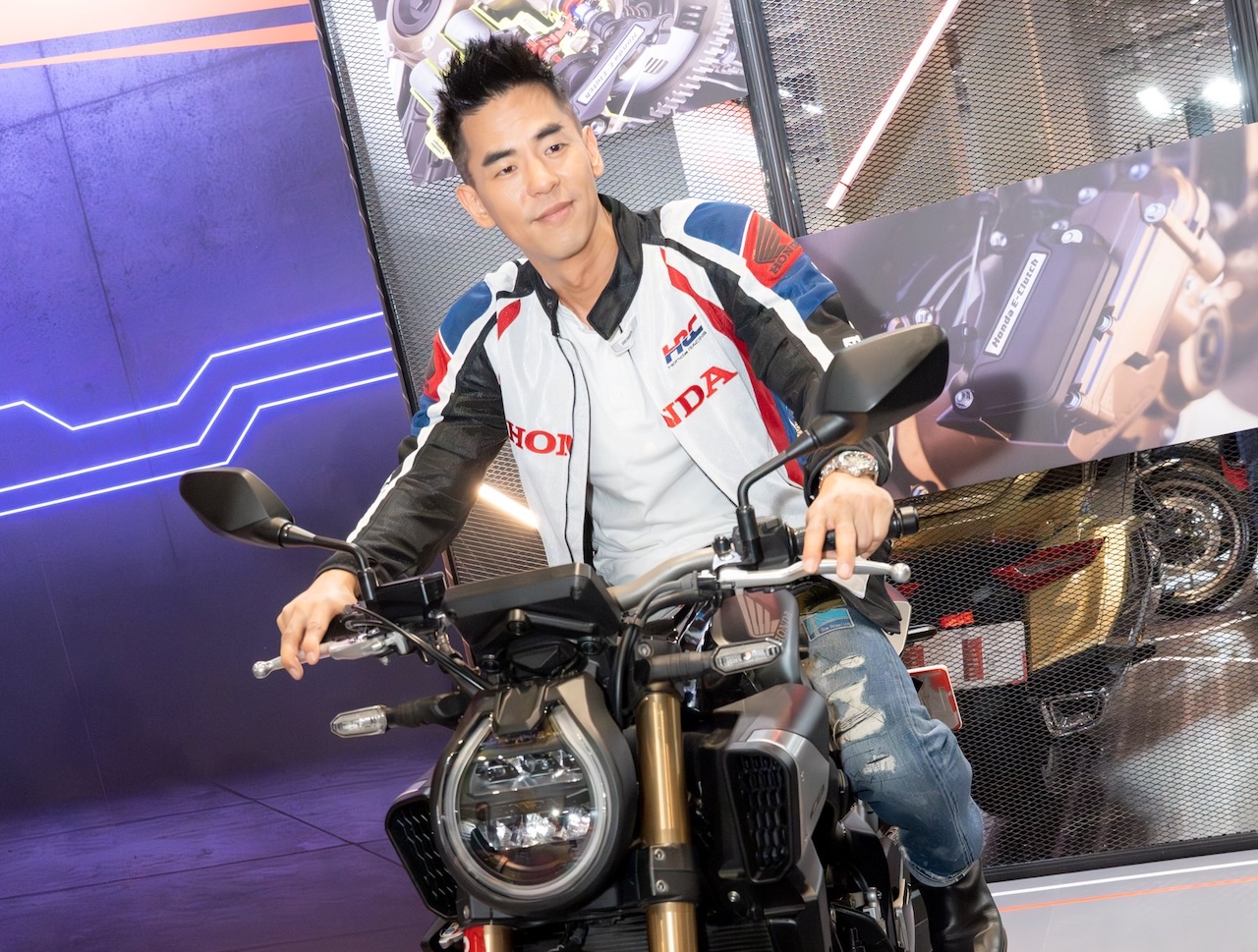 柯有倫從小就愛重機。（圖／Honda Taiwan提供）